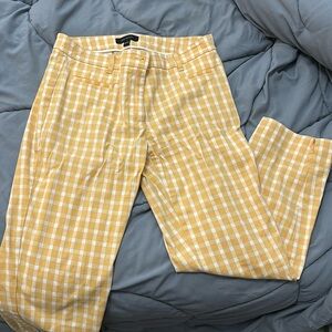 Yellow and white dress pants